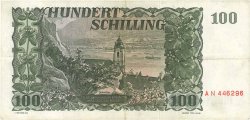 100 Schilling AUSTRIA  1954 P.133 MBC+