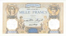 1000 Francs CÉRÈS ET MERCURE FRANCIA  1937 F.37.10 AU