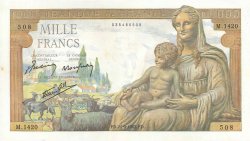 1000 Francs DÉESSE DÉMÉTER FRANCE  1942 F.40.07