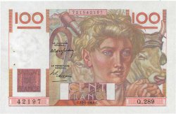 100 Francs JEUNE PAYSAN FRANKREICH  1949 F.28.21 fST