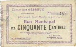 50 Centimes FRANCE Regionalismus und verschiedenen  1915 JP.02-0766 S