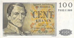 100 Francs BÉLGICA  1957 P.129b SC+