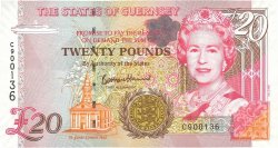 20 Pounds GUERNSEY  1996 P.58c FDC