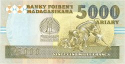 25000 Francs - 5000 Ariary MADAGASCAR  1993 P.074Aa XF