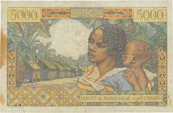 5000 Francs MADAGASCAR  1950 P.049a BC