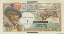 1 NF sur 50 Francs Belain d Esnambuc SAINT-PIERRE UND MIQUELON  1960 P.30b