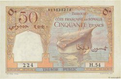 50 Francs DJIBUTI  1952 P.25 SPL