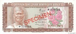 50 Cents Spécimen SIERRA LEONE  1979 P.04s UNC