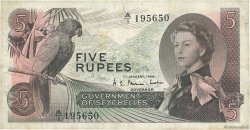 5 Rupees SEYCHELLES  1968 P.14a