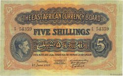 5 Shillings AFRIQUE DE L EST  1939 P.26Aa