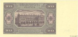 20 Zlotych POLAND  1948 P.137 UNC