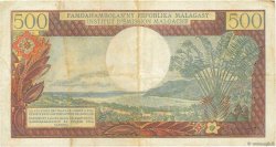 500 Francs - 100 Ariary MADAGASCAR  1966 P.058a VF