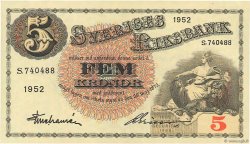 5 Kronor SUÈDE  1952 P.33ai fST