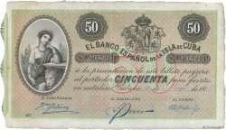 50 Pesos KUBA  1896 P.050a fVZ