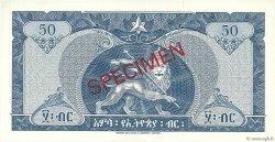 50 Dollars Spécimen ETIOPIA  1966 P.28s FDC