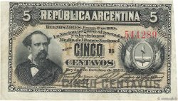 5 Centavos ARGENTINIEN  1884 P.005 SS