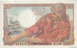 20 Francs PÊCHEUR FRANCIA  1945 F.13.10 AU