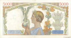 5000 Francs VICTOIRE Impression à plat FRANCE  1942 F.46.32 XF