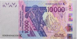 10000 Francs WEST AFRICAN STATES  2003 P.718Ka UNC