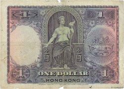 1 Dollar HONGKONG  1929 P.172b fS