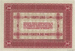 20 Lire ITALY  1918 PM.07 AU-