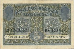 5 Marek POLAND  1917 P.010 VF