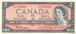 2 Dollars KANADA  1954 P.076b VZ
