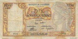 10 Nouveaux Francs ALGERIA  1960 P.119a MB