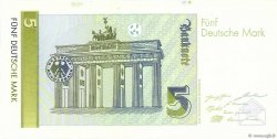 5 Deutsche Mark GERMAN FEDERAL REPUBLIC  1991 P.37 UNC