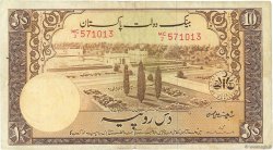 10 Rupees PAKISTAN  1953 P.13 VF