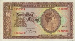20 Frang LUXEMBOURG  1943 P.42a