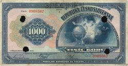 1000 Korun Spécimen TSCHECHOSLOWAKEI  1932 P.025s S