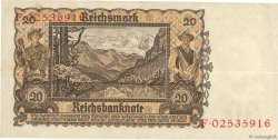 20 Reichsmark ALLEMAGNE  1939 P.185 TTB+