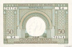 50 Francs MAROCCO  1949 P.44 q.FDC