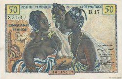 50 Francs FRENCH WEST AFRICA  1956 P.45 XF