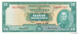 20 Bolivares VENEZUELA  1967 P.046a UNC