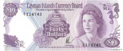 40 Dollars CAYMANS ISLANDS  1981 P.09a UNC-