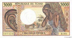 5000 Francs CHAD  1984 P.11 MBC+
