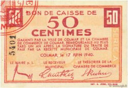 50 Centimes FRANCE regionalismo y varios Colmar 1940 K.012