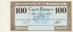 100 Francs Non émis FRANCE regionalism and miscellaneous Versailles 1940 K.130a