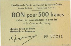 500 Francs FRANCE regionalismo e varie Bruay 1945 K.067.09a