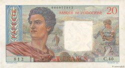 20 Francs TAHITI  1954 P.21b SPL+