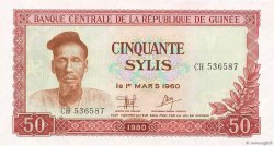 50 Sylis GUINEA  1980 P.25a UNC