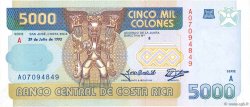 5000 Colones COSTA RICA  1992 P.260a ST