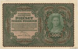 500 Marek POLONIA  1919 P.028 EBC