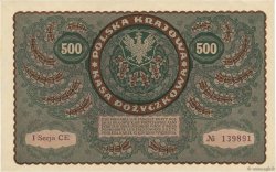 500 Marek POLONIA  1919 P.028 SPL