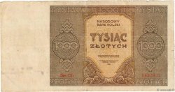 1000 Zlotych POLOGNE  1945 P.120