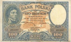 100 Zlotych POLEN  1924 P.057 SS