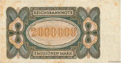 2 Millions Mark DEUTSCHLAND  1923 P.089a SS