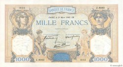 1000 Francs CÉRÈS ET MERCURE type modifié FRANKREICH  1940 F.38.44